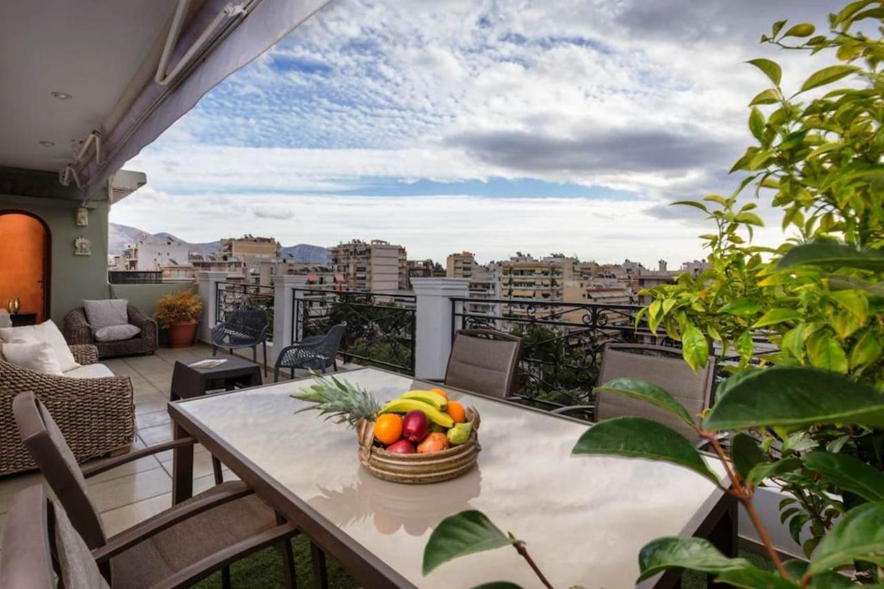 165 Sm Penthouse Maisonette Apartment Афіни Екстер'єр фото